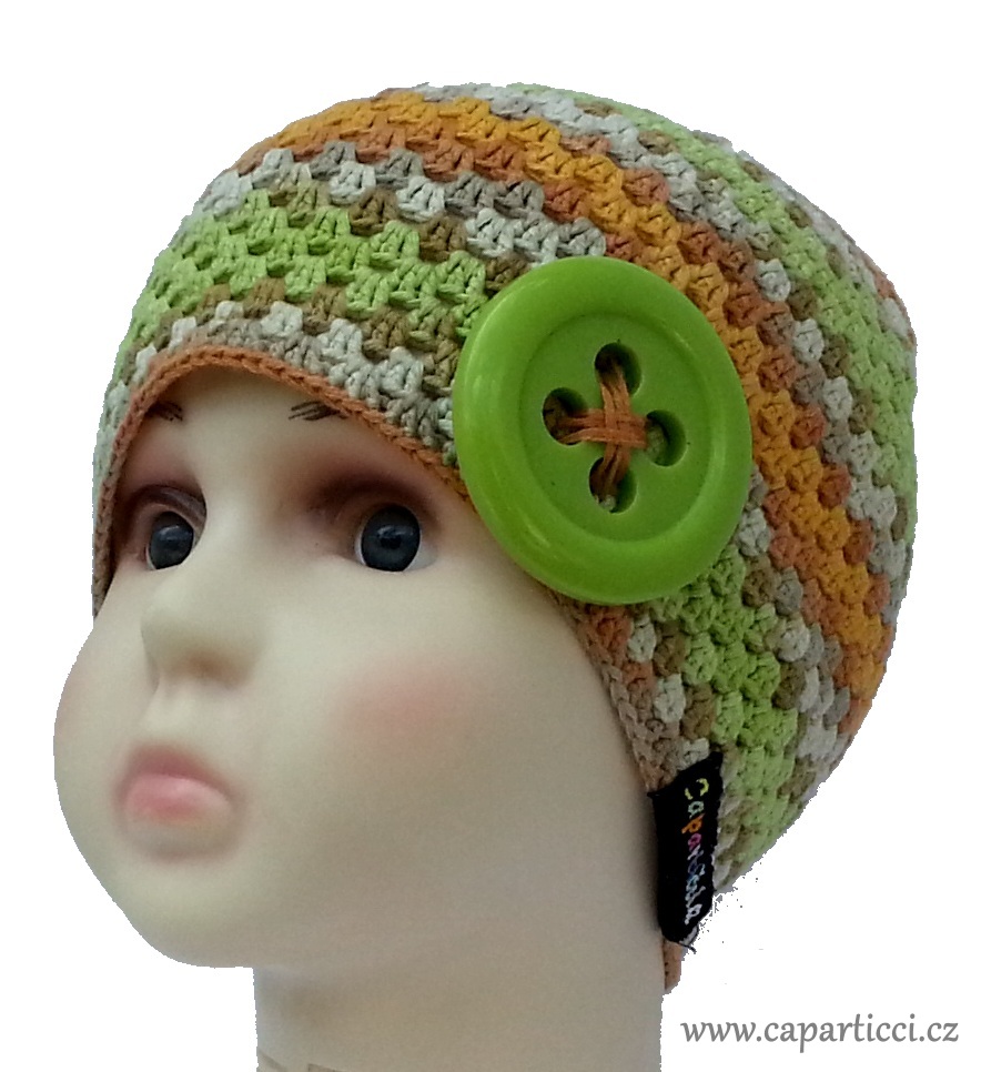 zelený velký knoflík