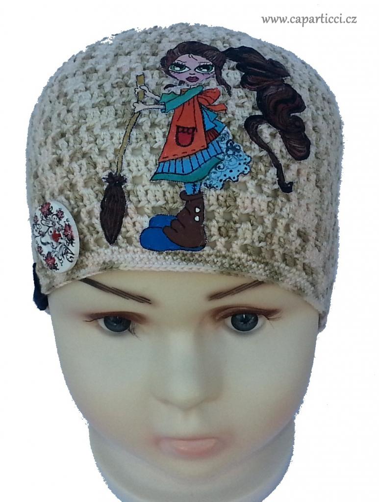 holčička s koštětem