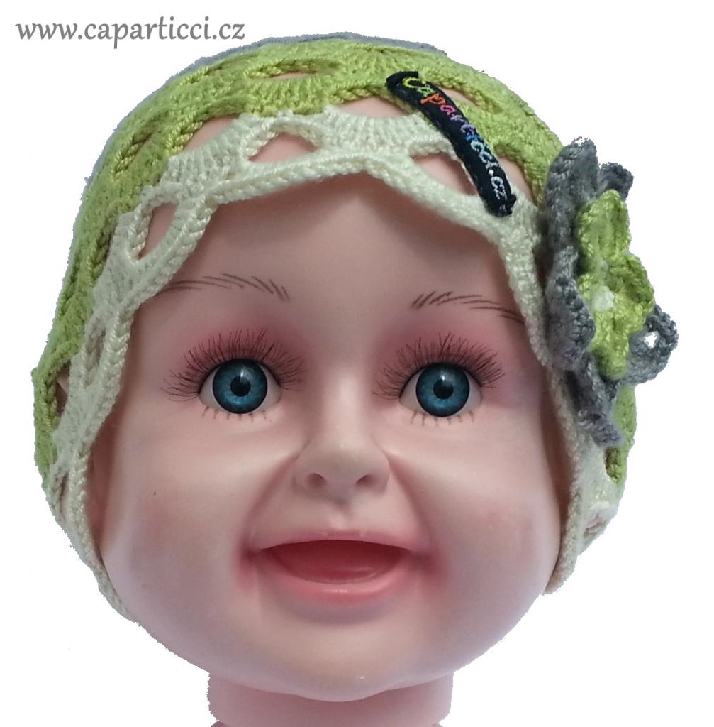 kytka zelenobílošedá