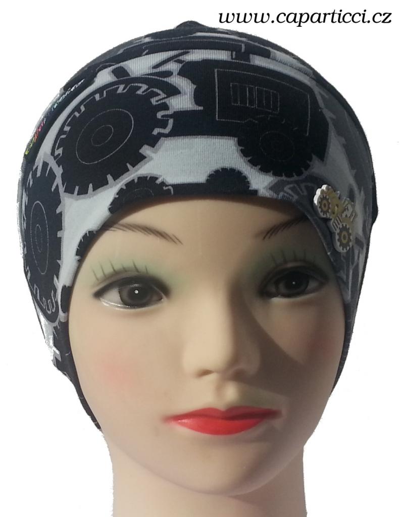 traktor s knoflíkem žlutého traktora